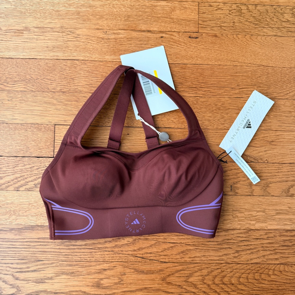 adidas Stella McCartney Maroon & Lilac Sports Bra